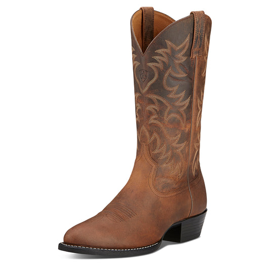 MENS HERITAGE WESTERN R TOE BOOT