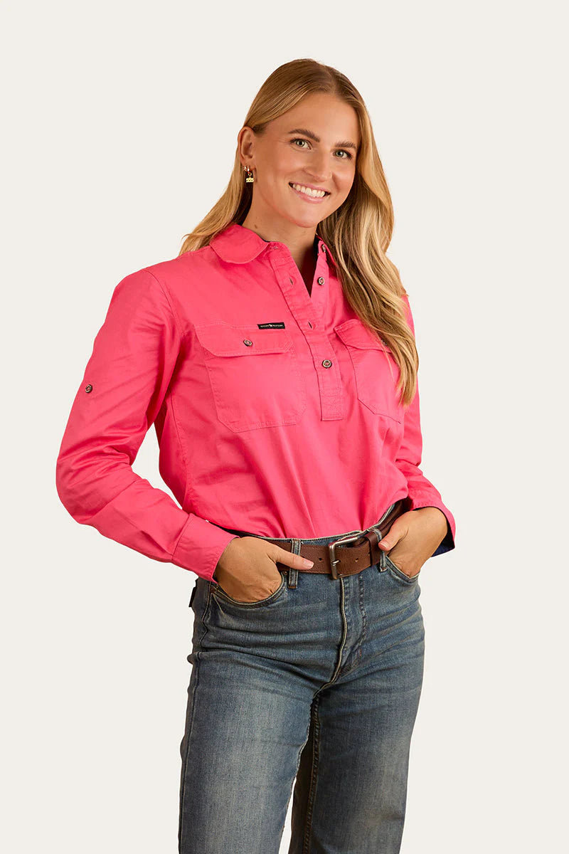 PENTECOST RIVER HALF BUTTON LS SHIRT