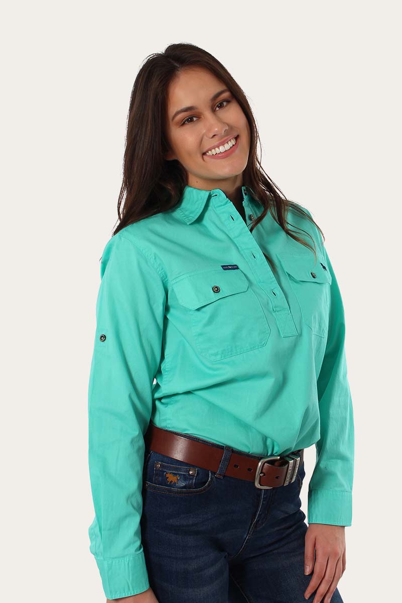 PENTECOST RIVER HALF BUTTON LS SHIRT