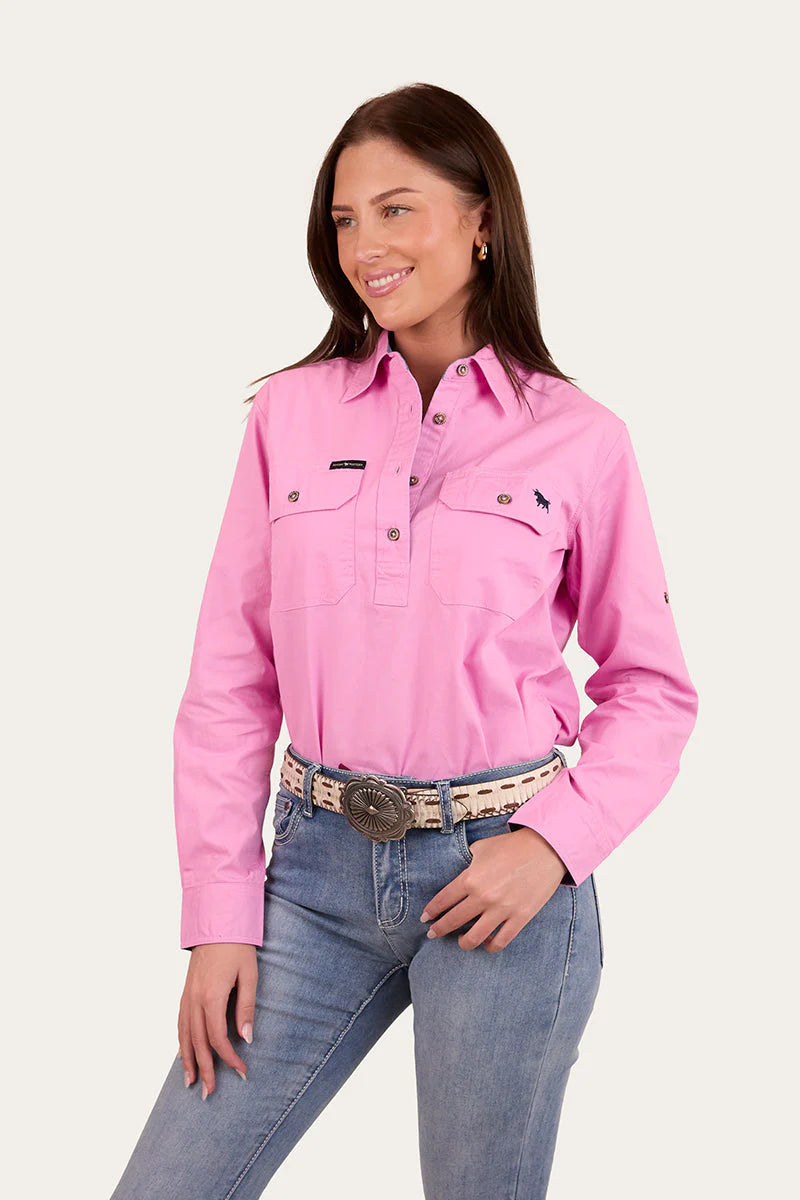 PENTECOST RIVER HALF BUTTON LS SHIRT