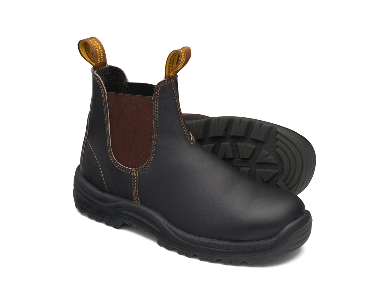 BLUNDSTONE 172 SAFETY BROWN E/S BOOT
