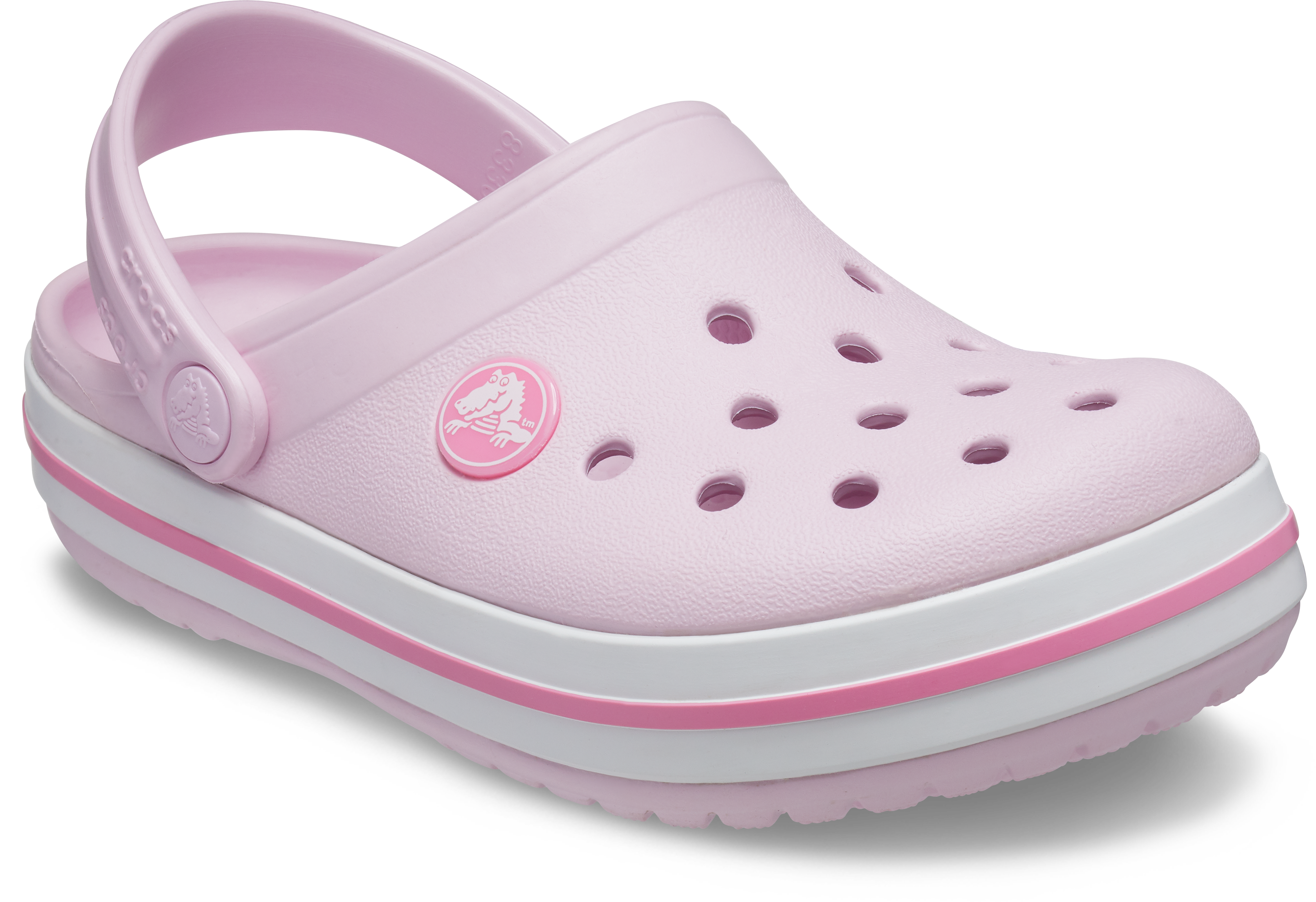 Crocs Crocband Clogs – Kids Pink Lightweight Sporty Footwear