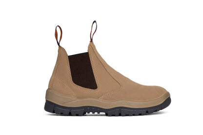 WHEAT SUEDE ELASTIC SIDE BOOT
