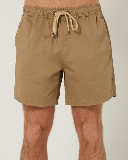 COTTON STRETCH WALK SHORT