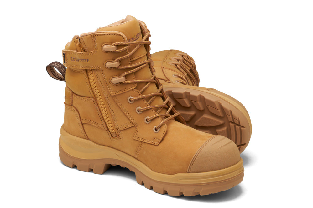 BLUNDSTONE 8560 ROTOFLEX SAFETY 6" ZIP LACE UP BOOT