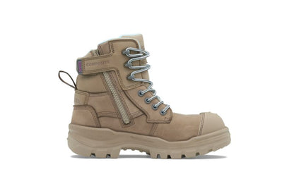 BLUNDSTONE 8863 ROTOFLEX SAFETY 6" ZIP LACE UP BOOT