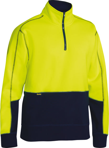 BISLEY HI VIS FLEECE PULLOVER