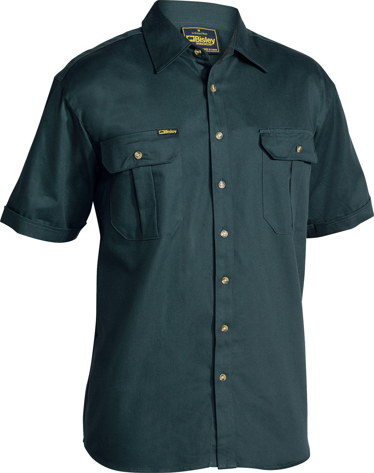 SHORT SLEEVE OPEN FRONT WORK SHIRT