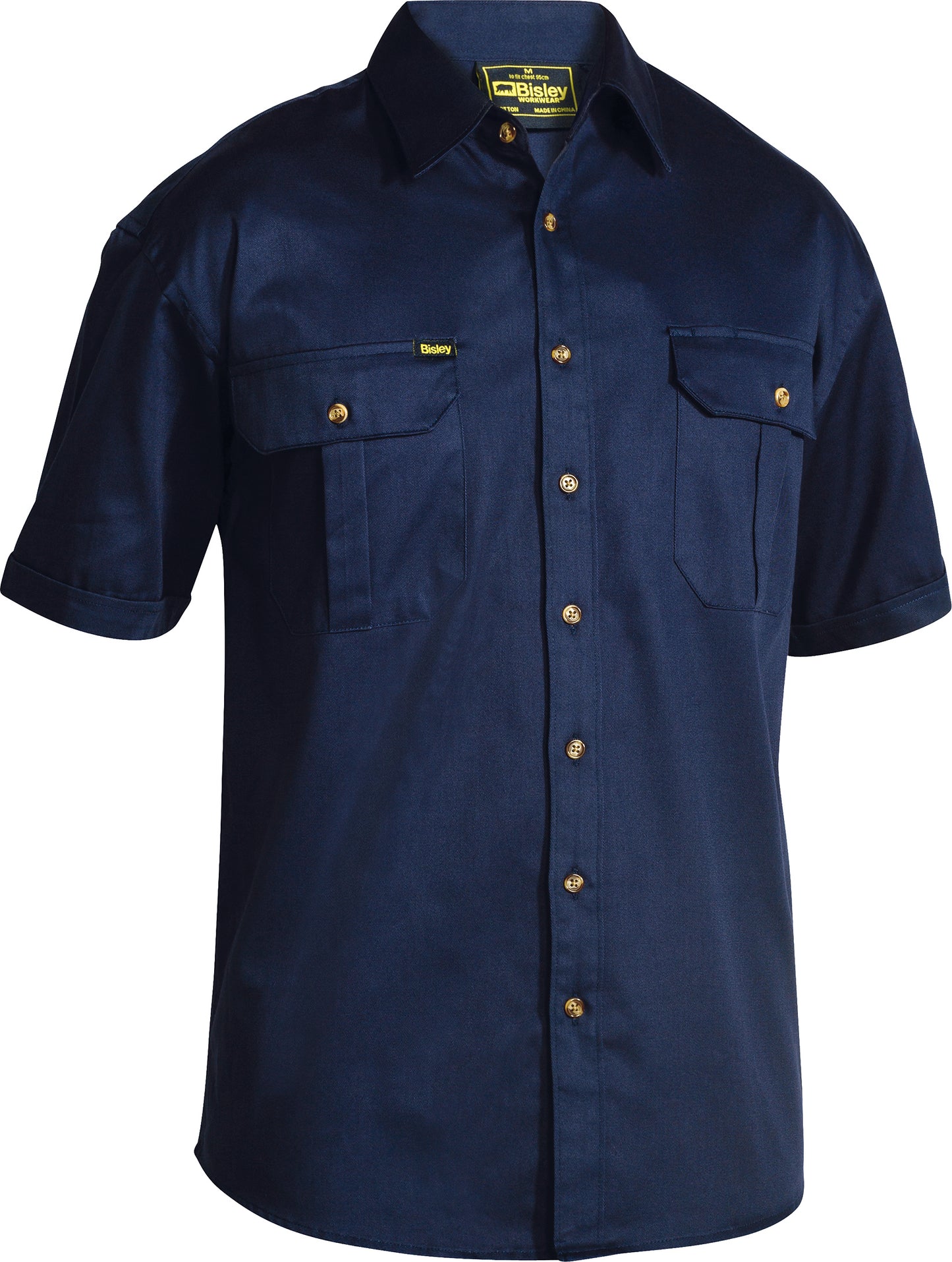 SHORT SLEEVE OPEN FRONT WORK SHIRT