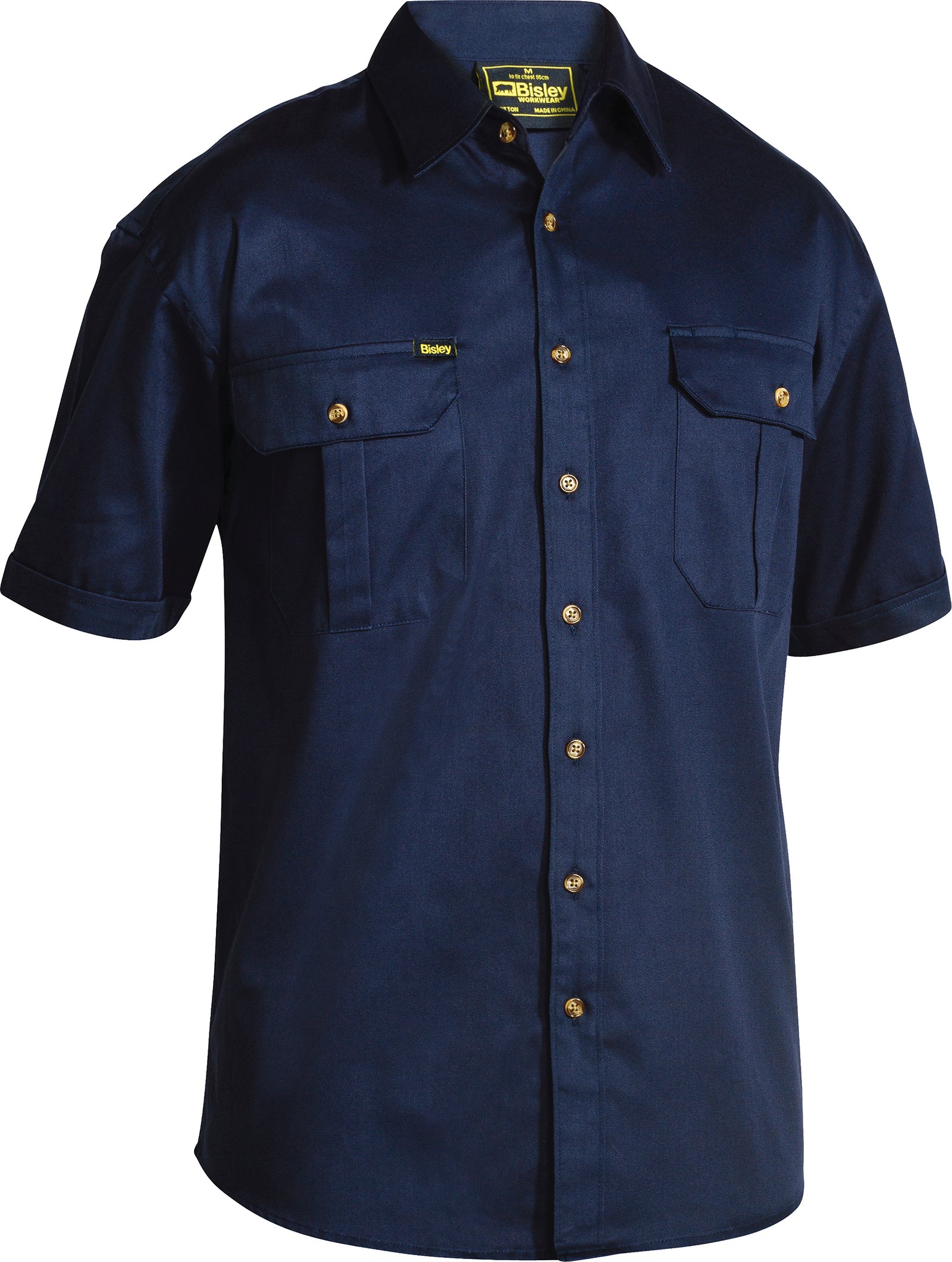 SHORT SLEEVE OPEN FRONT WORK SHIRT