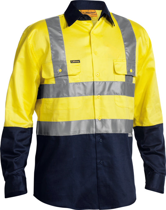 HI VIS LONG SLEEVE WORK SHIRT W/TAPE