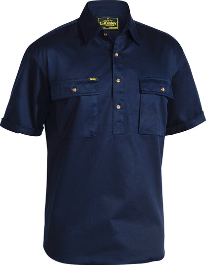 SHORT SLEEVE CLOSED FRONT WORK SHIRT
