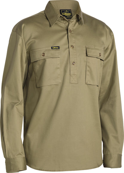 BISLEY LS CLOSED FRONT WORK SHIRT