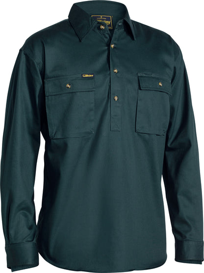 BISLEY LS CLOSED FRONT WORK SHIRT