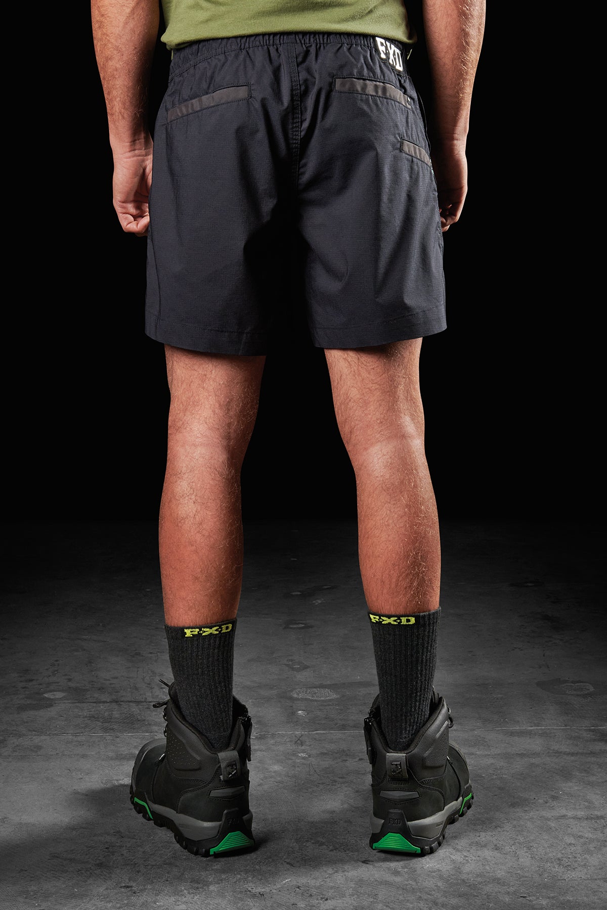 ELASTIC WAIST WORK SHORT