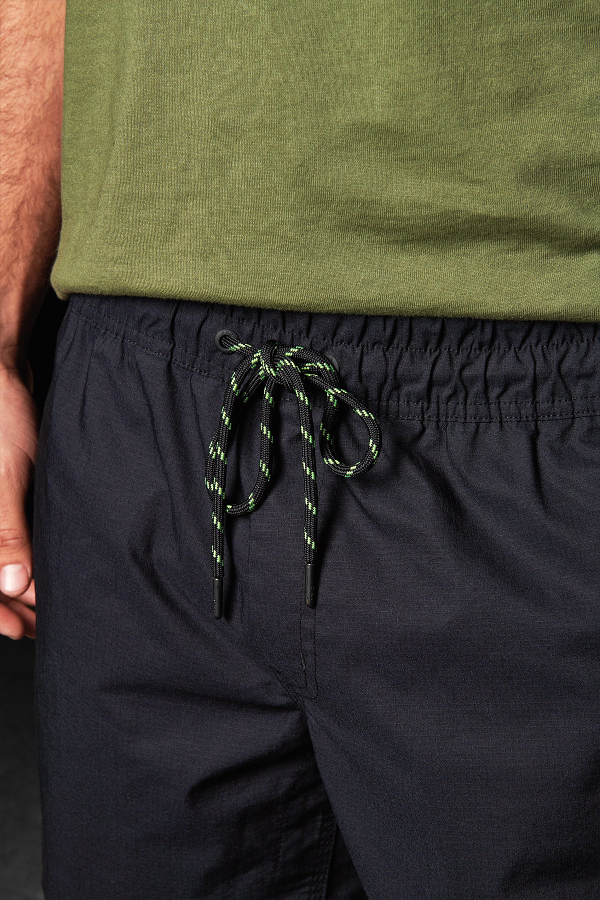 ELASTIC WAIST WORK SHORT