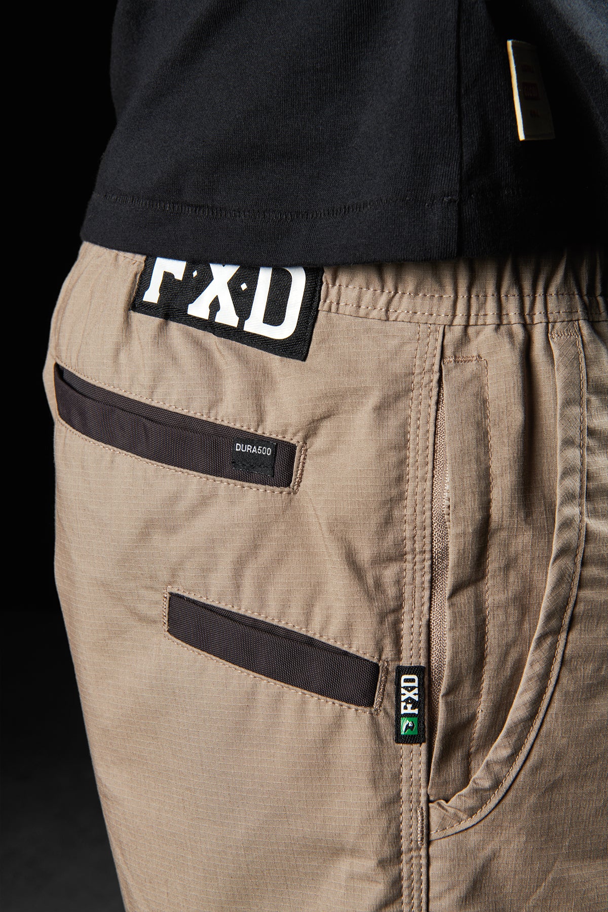 ELASTIC WAIST WORK SHORT