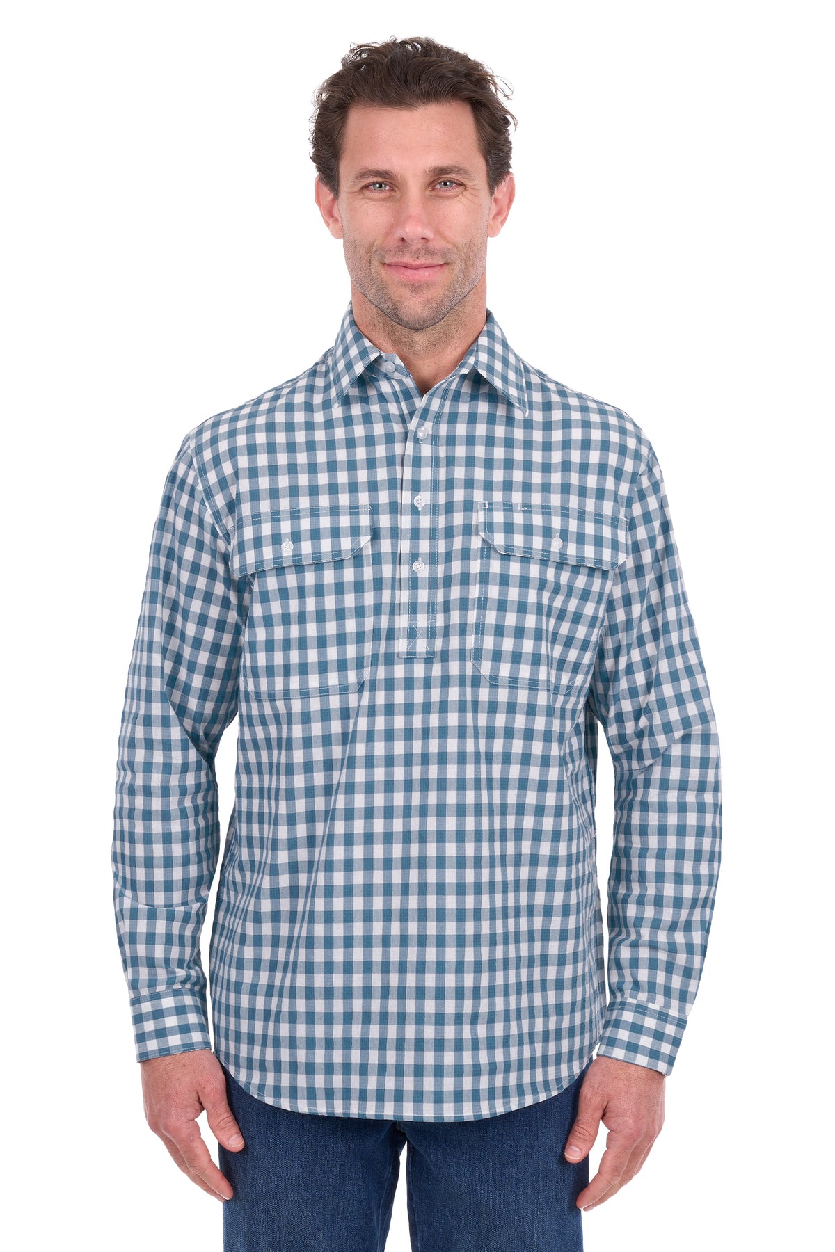RIVER 1/2 PLACKET LS SHIRT