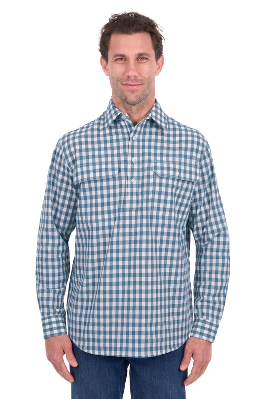 RIVER 1/2 PLACKET LS SHIRT