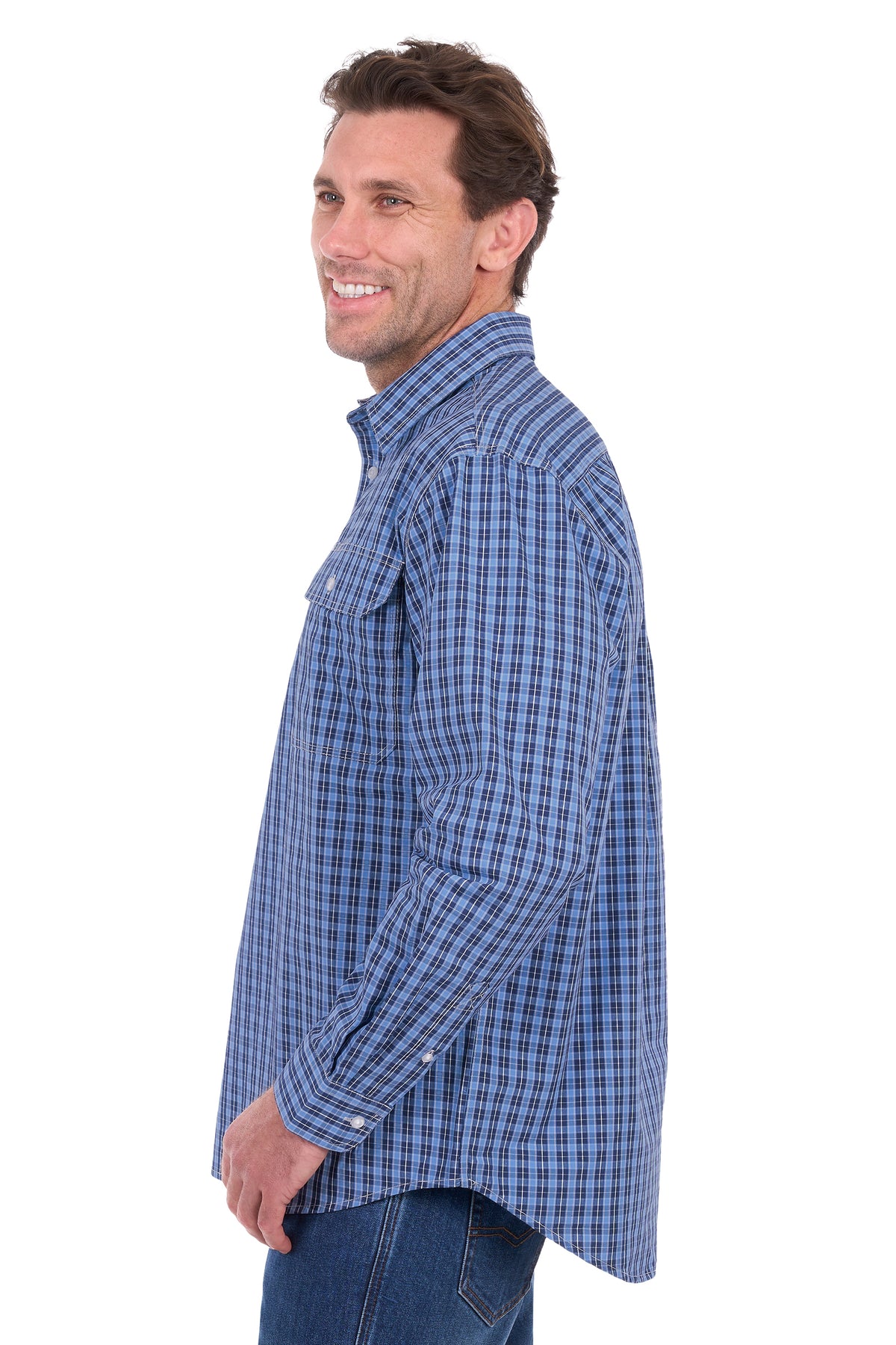 WYATT 1/2 PLACKET LS SHIRT