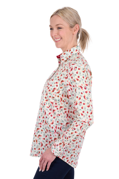 CLAIR 1/2 PLACKET LS SHIRT