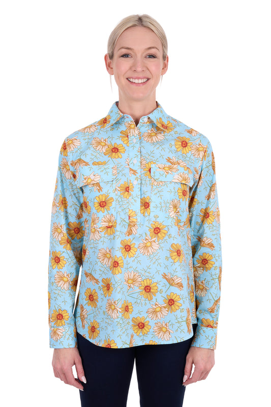 SUNDAY 1/2 PLACKET LS SHIRT