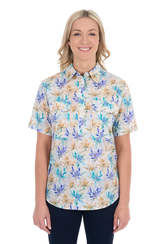 MEADOW 1/2 PLACKET SS SHIRT