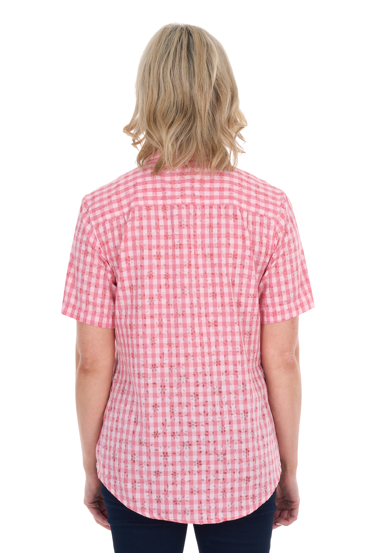 RAQUEL 1/2 PLACKET SS SHIRT