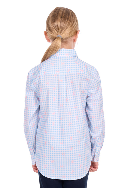 LILLIA 1/2 PLACKET LS SHIRT