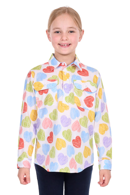 POLLY 1/2 PLACKET LS SHIRT