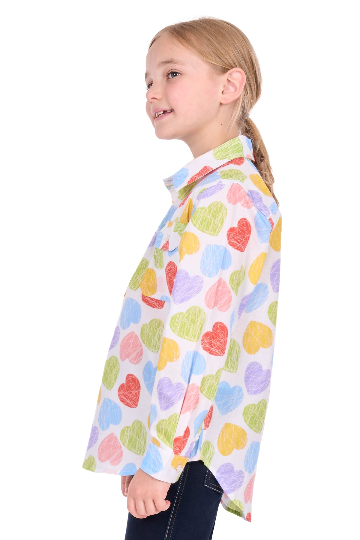 POLLY 1/2 PLACKET LS SHIRT