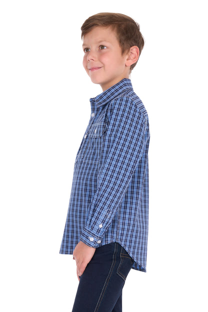 WYATT 1/2 PLACKET LS SHIRT
