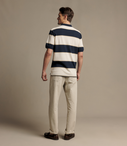 BALMAIN STRIPE POLO