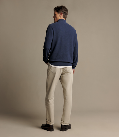 WARNER POPCORN QTR ZIP KNIT