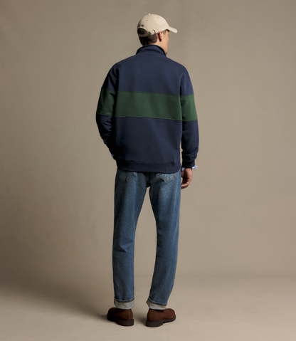 HERITAGE PANEL 1/4 ZIP SWEATSHIRT