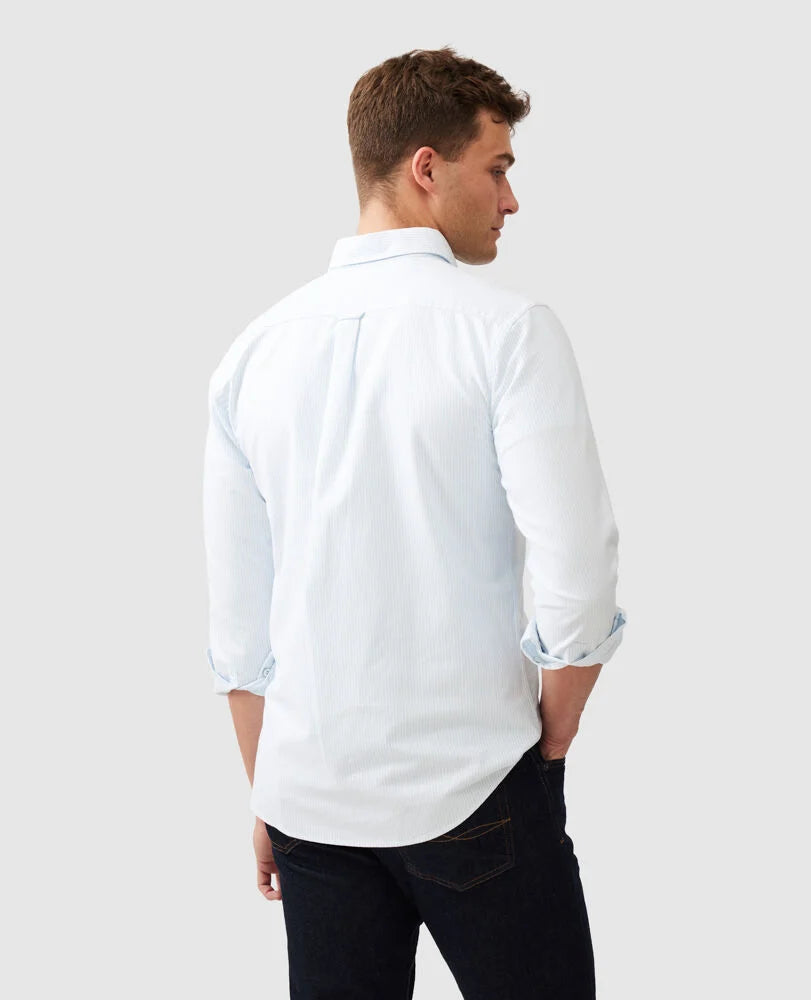 GUNN OXFORD STRIPE SPORTS FIT SHIRT