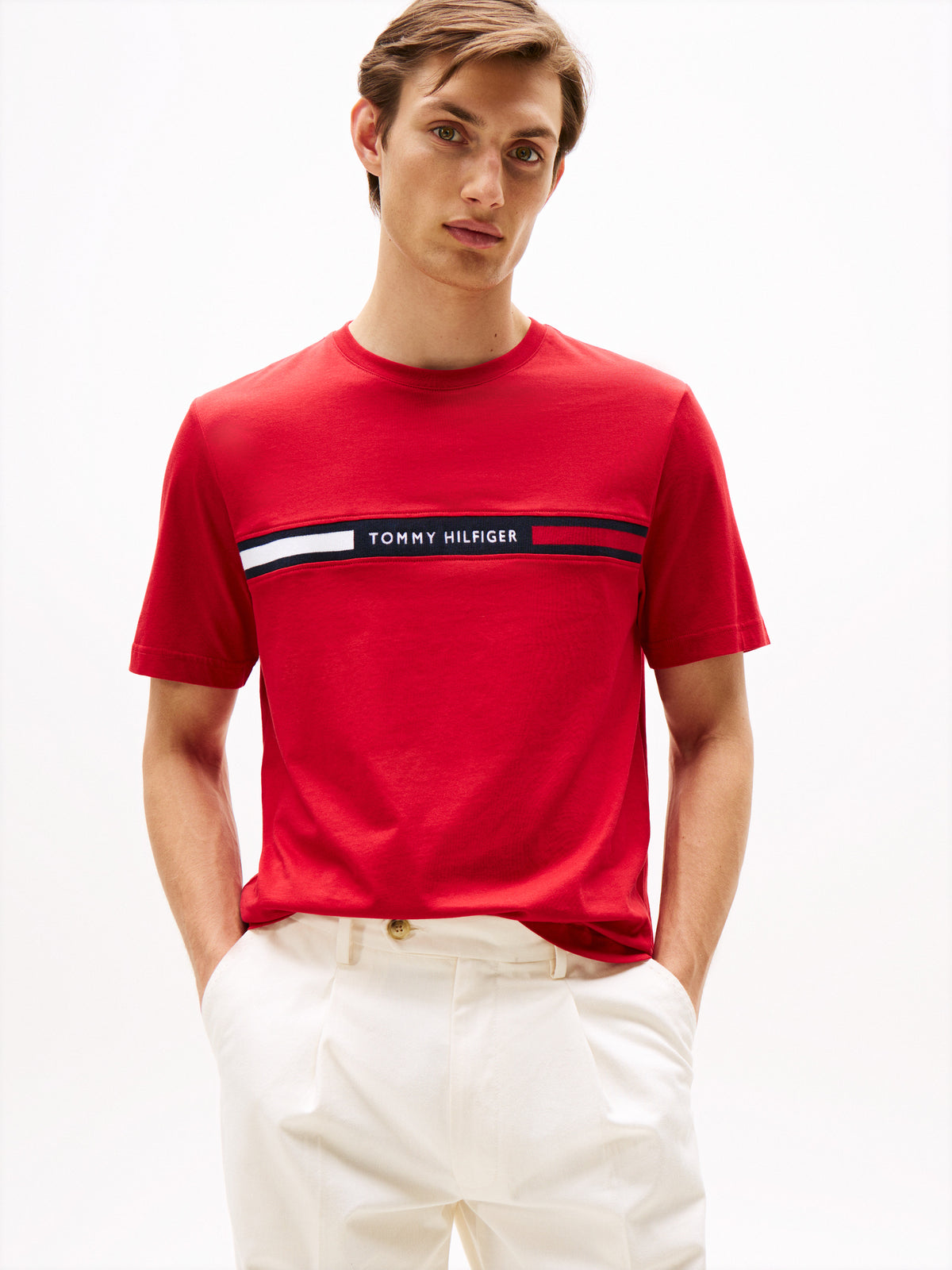 HILFIGER CHEST INSERT TEE