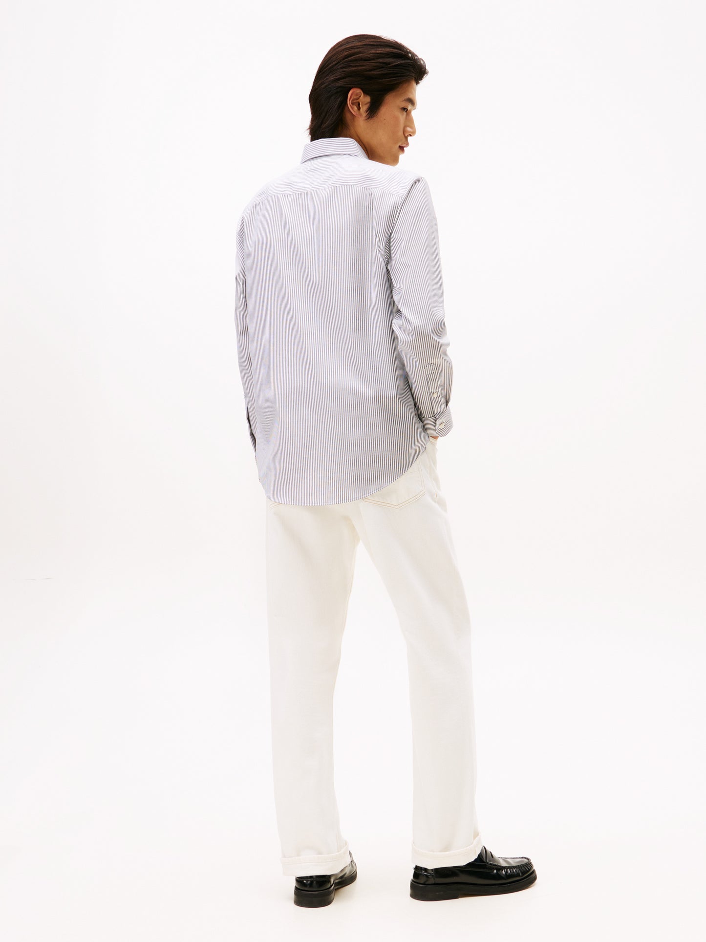 NON IRON STRIPE SHIRT