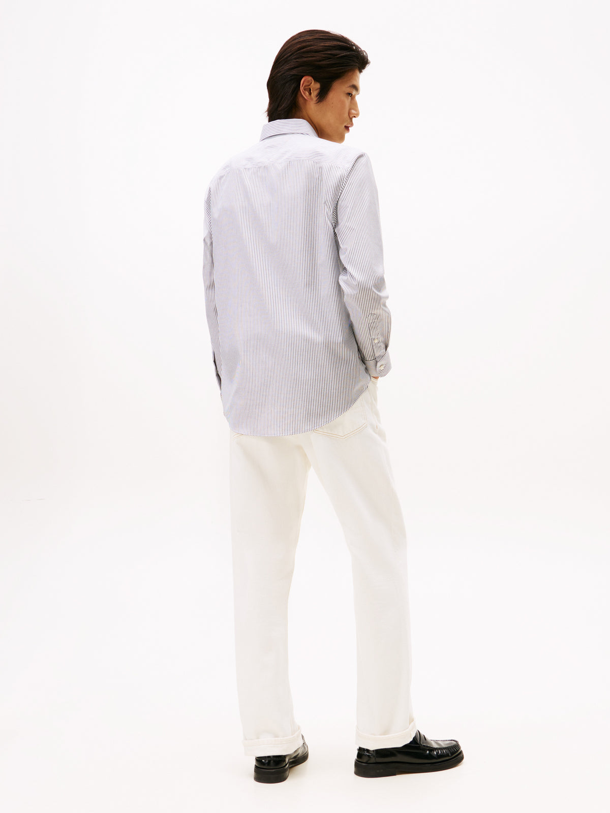 NON IRON STRIPE SHIRT