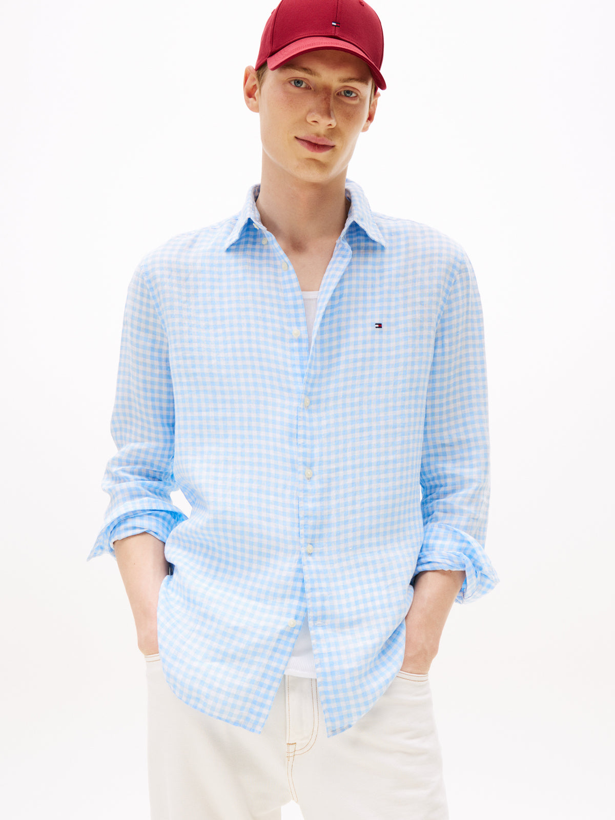 LINEN GINGHAM SHIRT