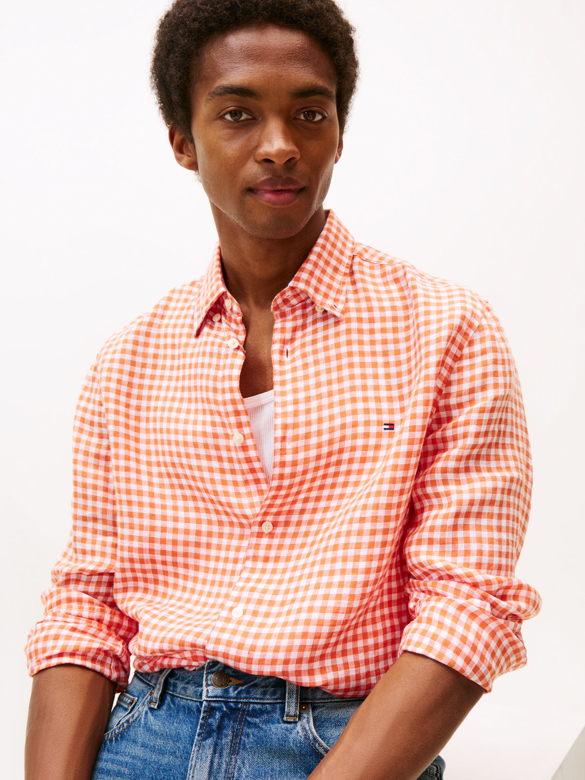LINEN GINGHAM SHIRT