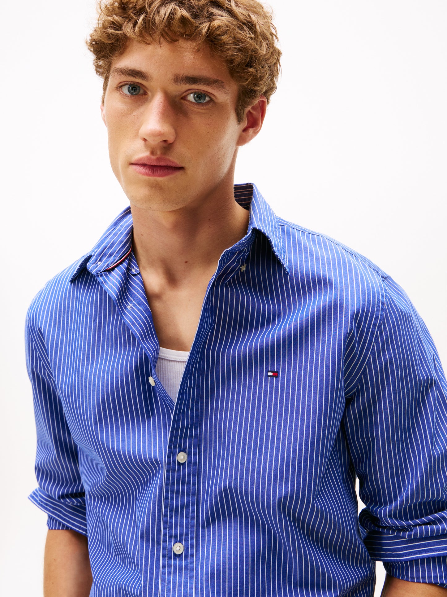 HAIRLIN POPLIN SHIRT