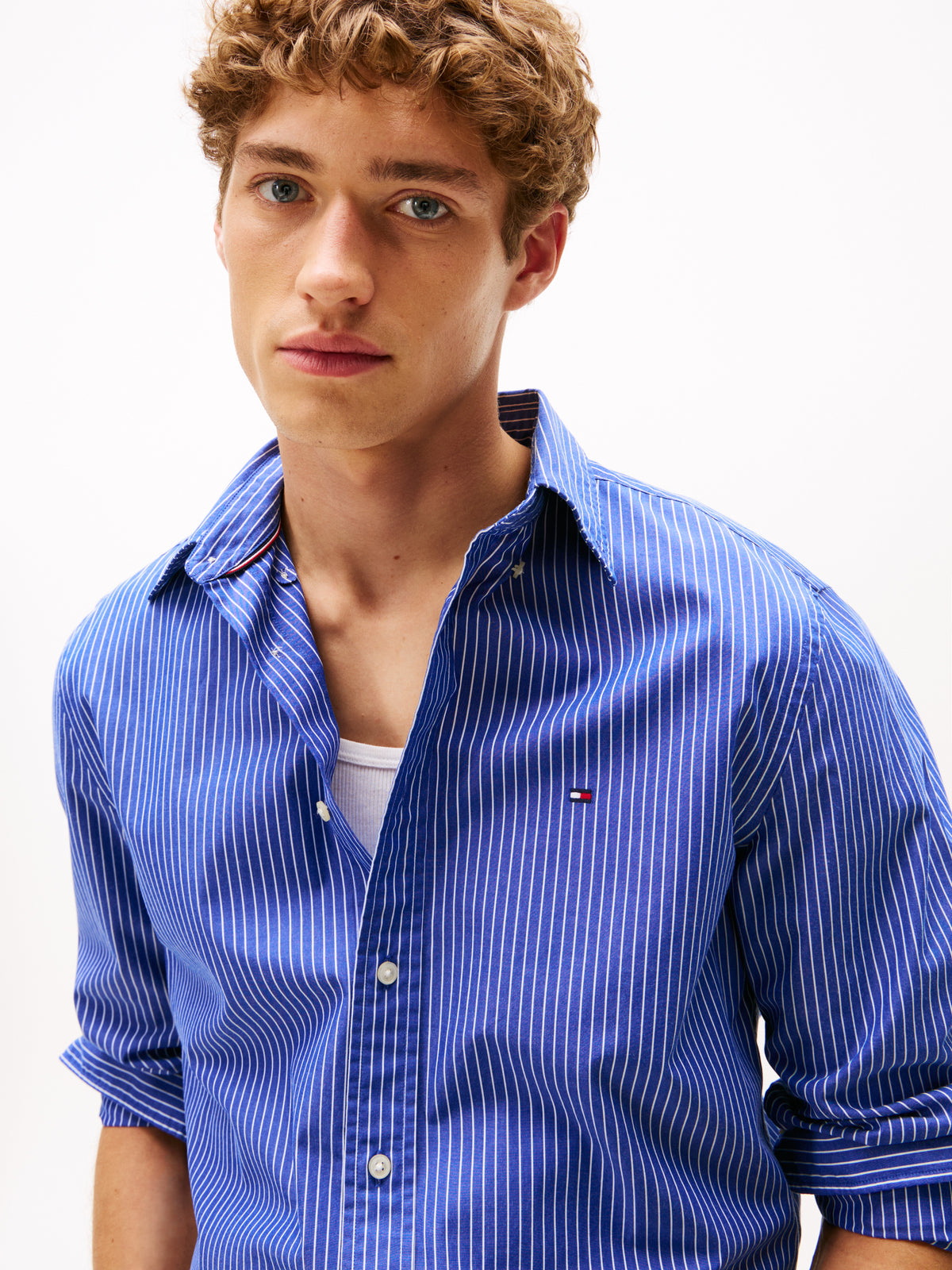 HAIRLIN POPLIN SHIRT