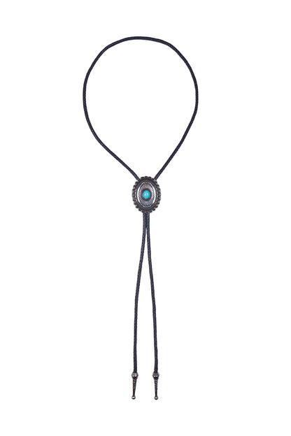 TURQUOISE STONE BOLO TIE