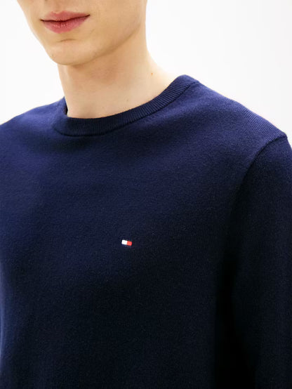 PIMA CASHMERE ORGANIC COTTON CREW NECK SWEATER