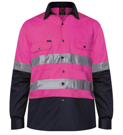 RITEMATE BLUE/NAVY HI-VIS WORK SHIRT