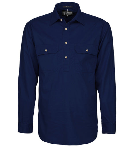 PILBARA CLOSED FRONT LS SHIRT