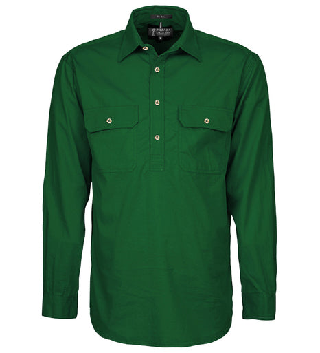 PILBARA CLOSED FRONT LS SHIRT