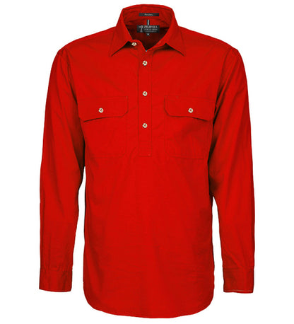 PILBARA CLOSED FRONT LS SHIRT