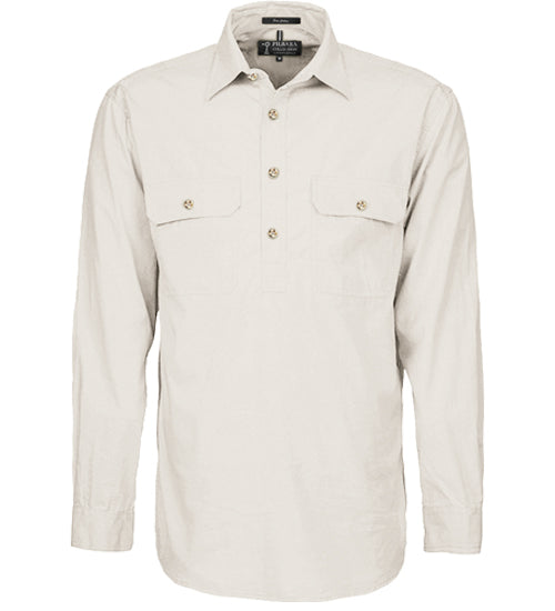 PILBARA CLOSED FRONT LS SHIRT